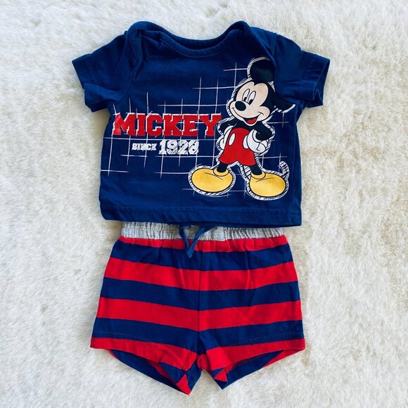 2/$18🌴 Disney Baby Infant Boy Mickey Mouse 3pc bundle size 0-3 months Sports - Picture 5 of 9